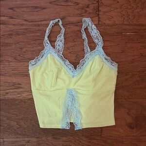 Isabelle’s cabinet green and blue top xs NWT